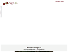 Tablet Screenshot of chiropractorsummerville.com